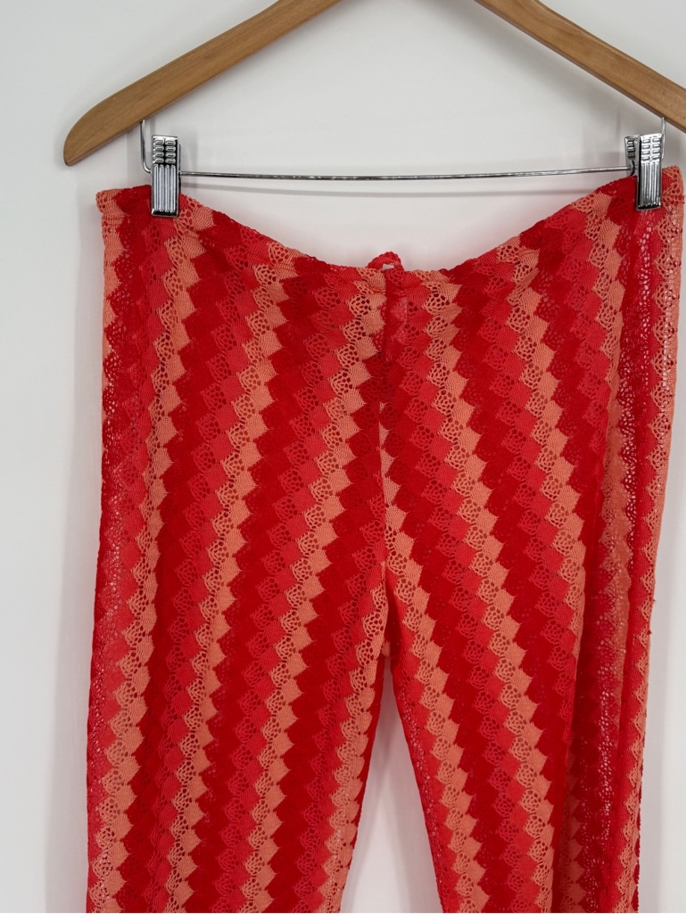 Becca Swim Cover Up Crochet Pants Pink Size S - Picture 5 of 6